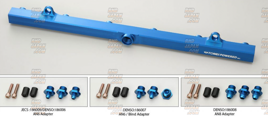 Tomei Fuel Delivery Pipe Blue Alumite DENSO / DeatschWerks AN6